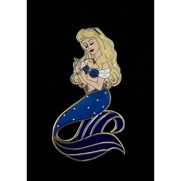 Aurora, Sleeping Beauty Mermaid/Siren Fantasy Pin LE 50, By Pin Paladin - Picture 1 of 2